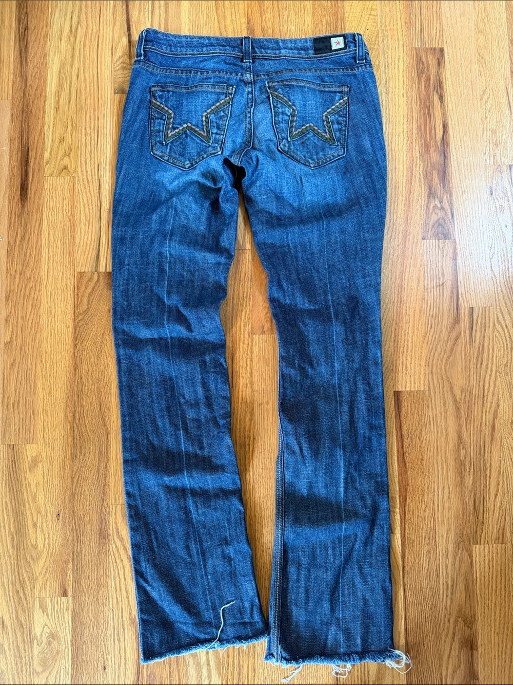 People’s Liberation Bella Camo boot Cut Women's Denim Jeans 26 Dark Wash Y2K